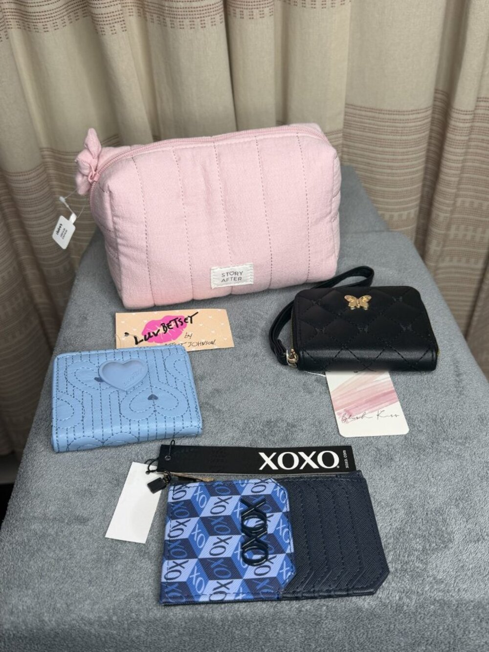 Wallet Bundle - includes Luv Betsey, XOXO, and Croc Wallet Claire's Pouch